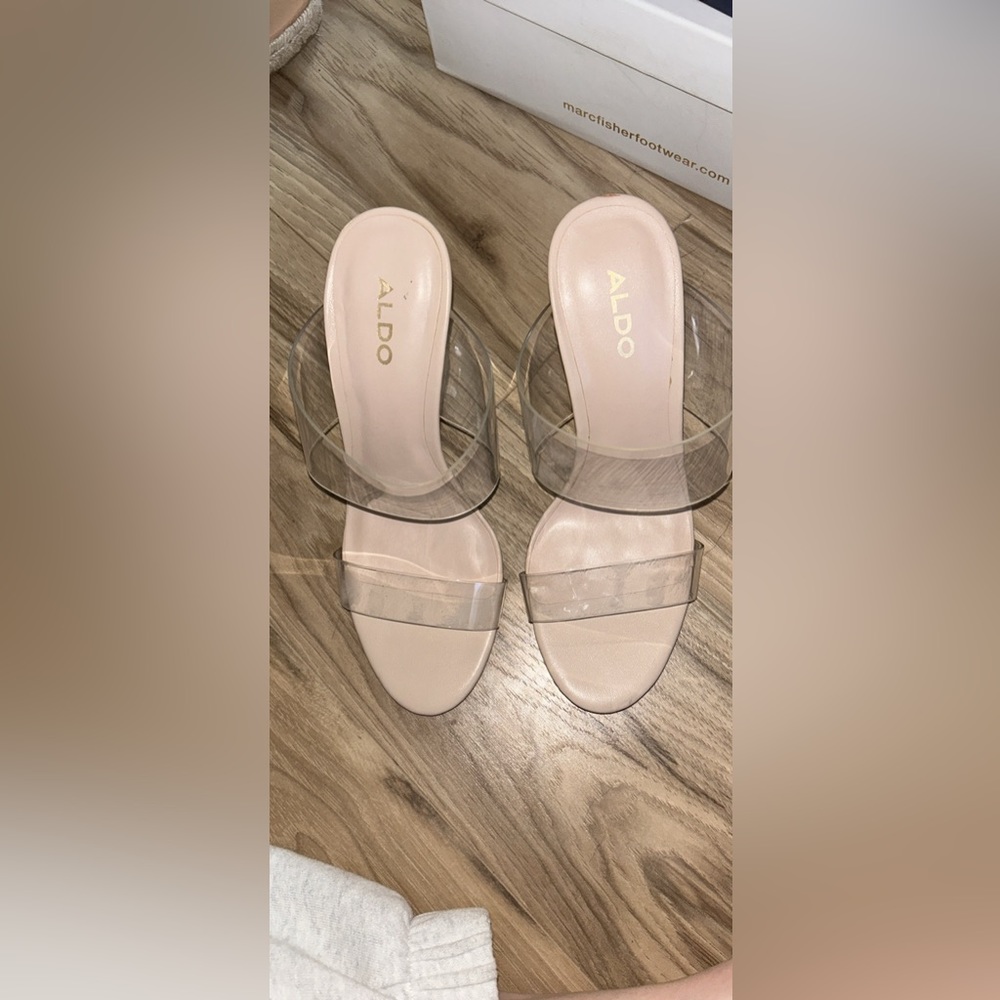 ALDO clear wedges